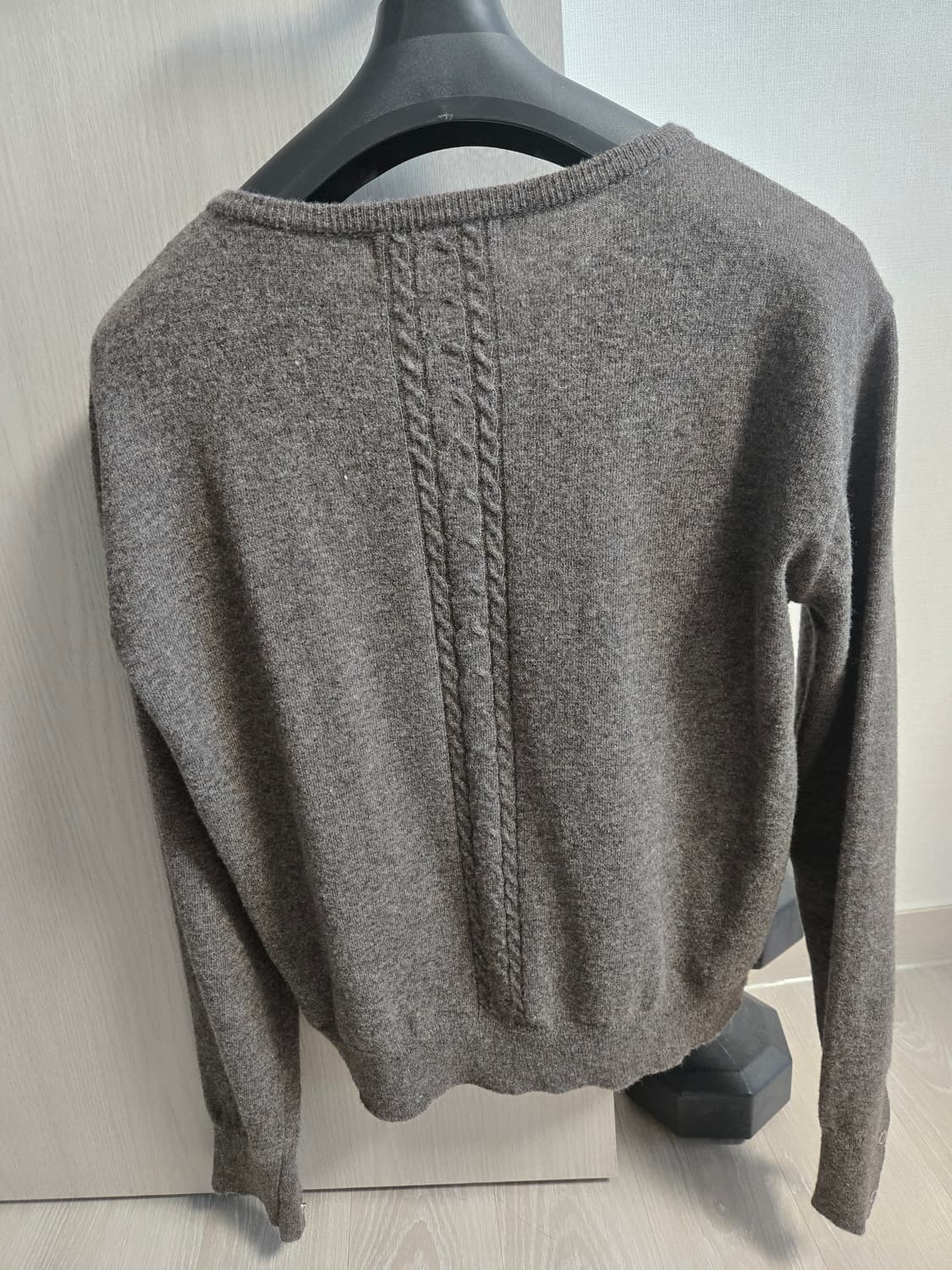 웨이브니스 로우 타이드 헨리넥 니트 브라운(2사이즈) 상품이미지2