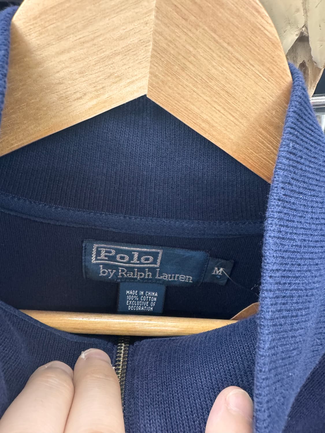 폴로 코튼 반집업 polo 상품이미지2