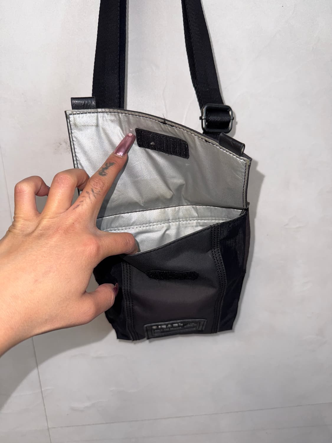 Diesel black mini cross bag 상품이미지5