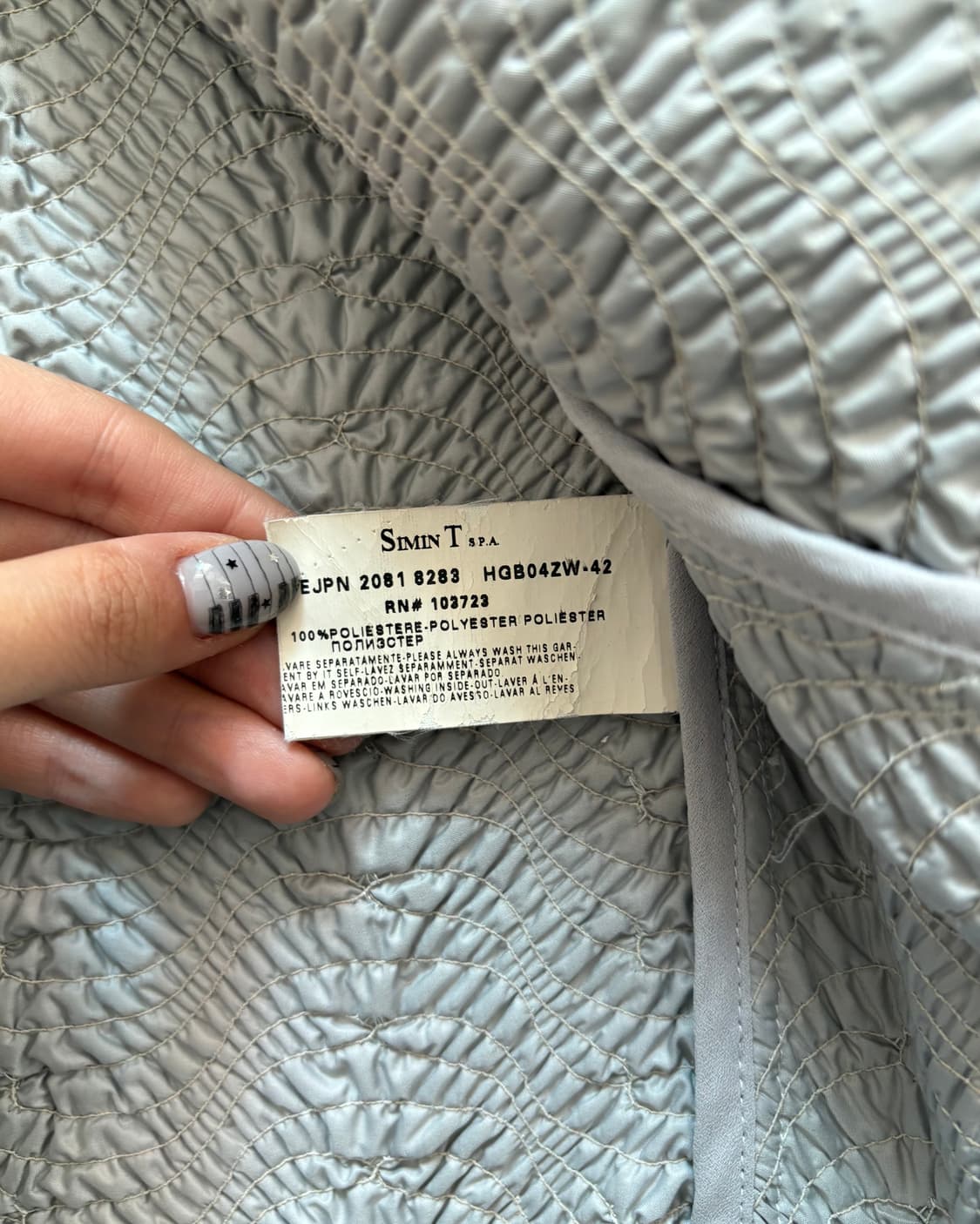 Armani 아르마니 실버 컬러 투웨이 지퍼 자켓 상품이미지5