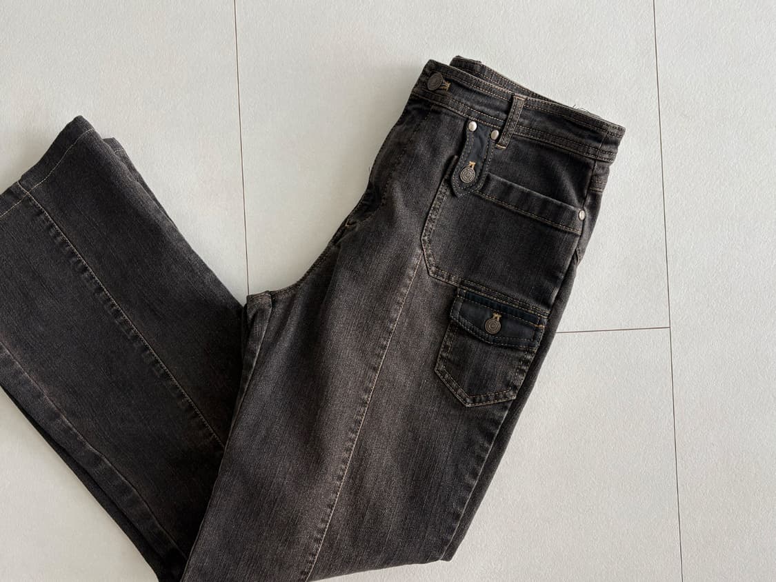 retro button semi bootcut jeans 상품이미지4