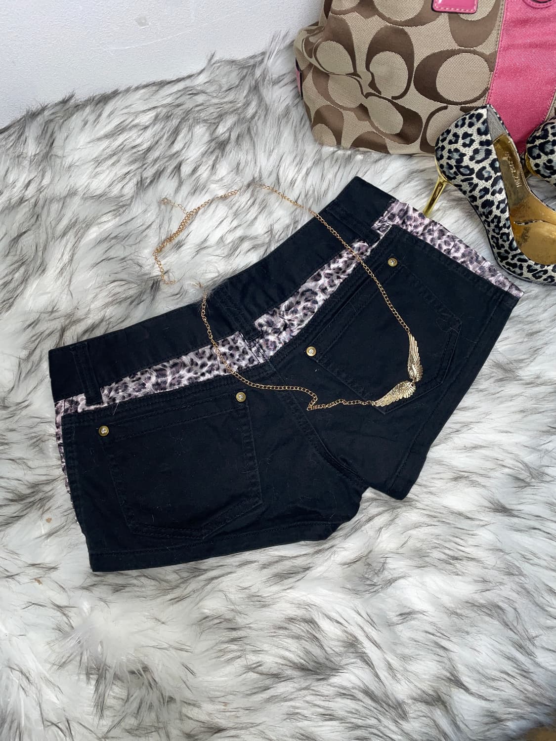 Pendora 갸루 호피 반바지 숏팬츠 상품이미지2