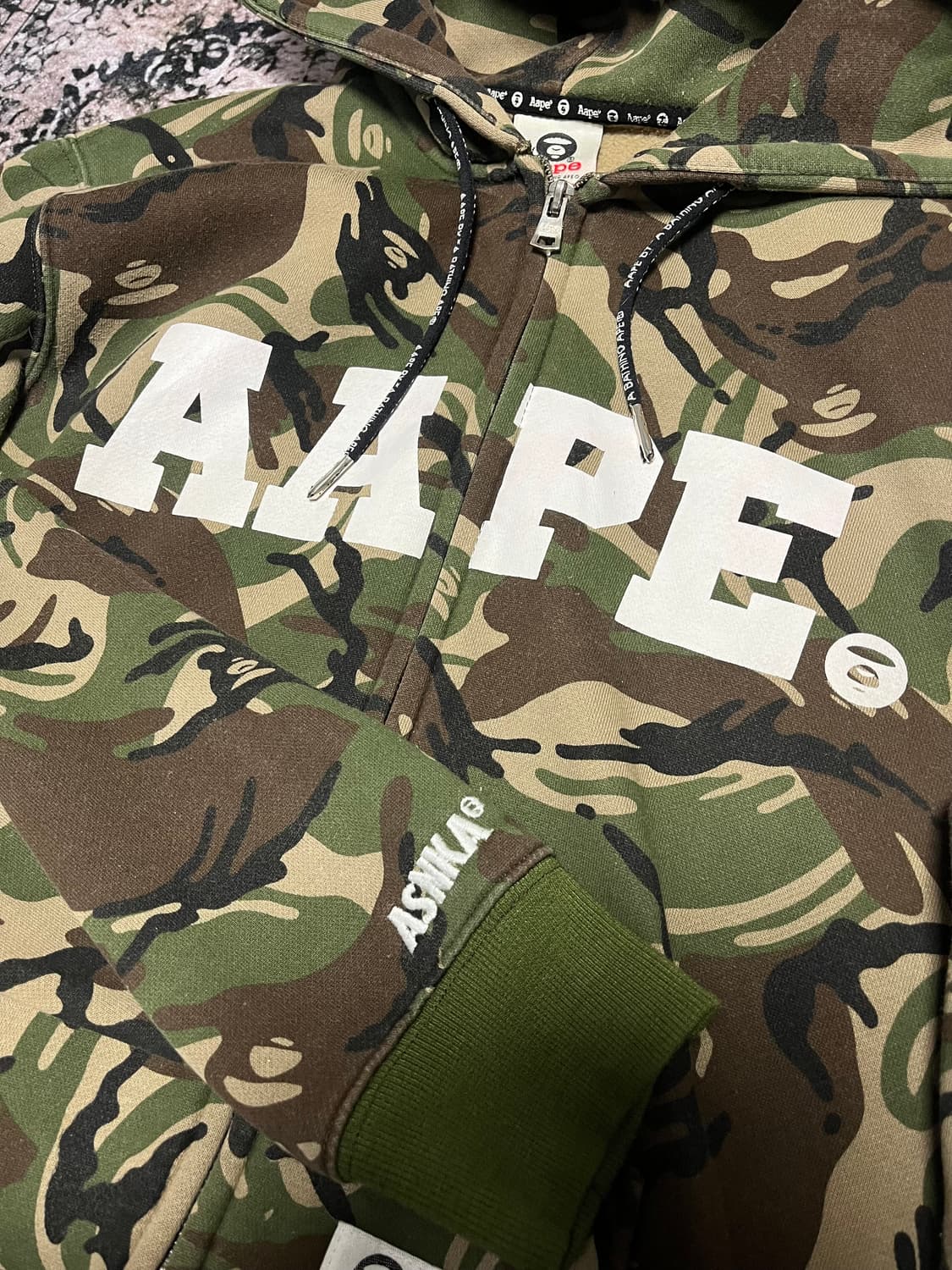 에이프 카모플라쥬 후드집업 상품이미지3
