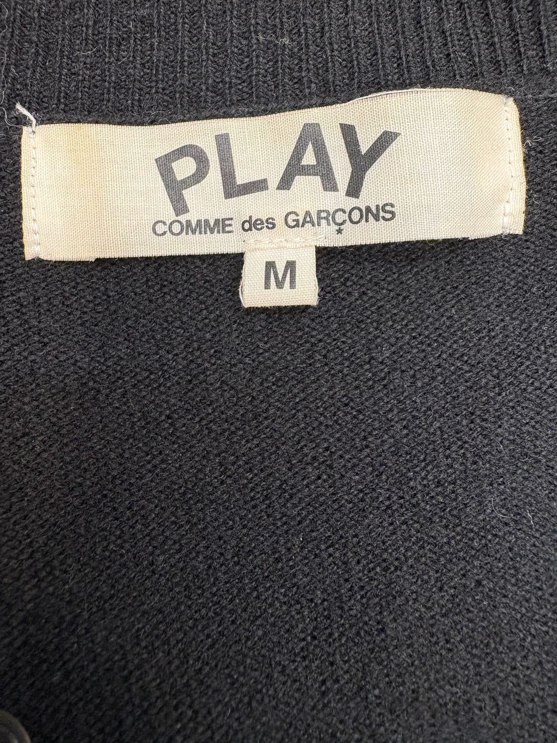 꼼데가르송 화이트 하트 울 가디건  상품이미지8