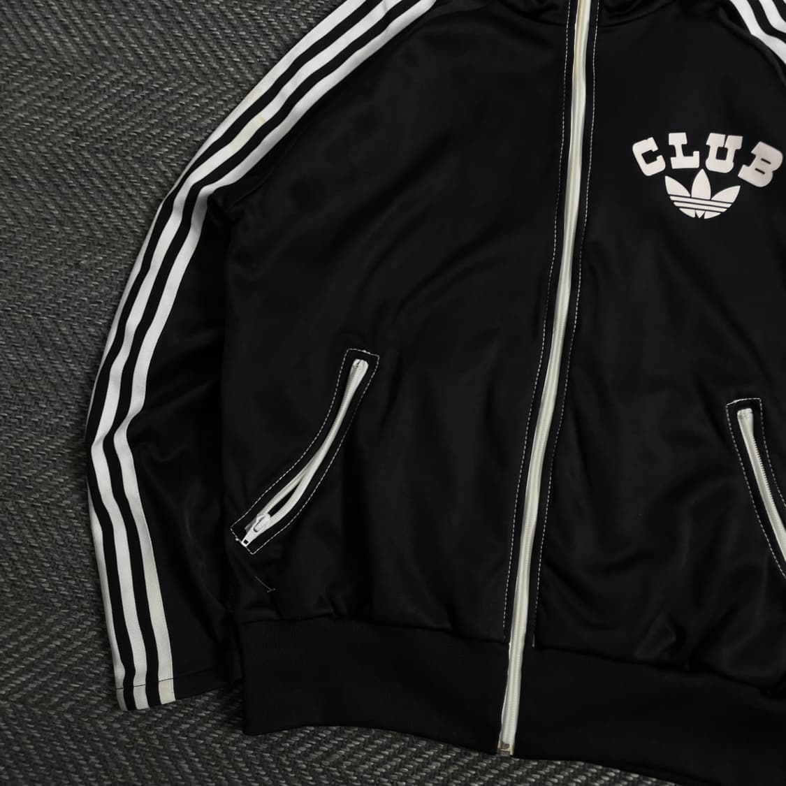 00s 아디다스 클럽 빅로고 올드스쿨 트랙탑 져지o 3757 상품이미지4