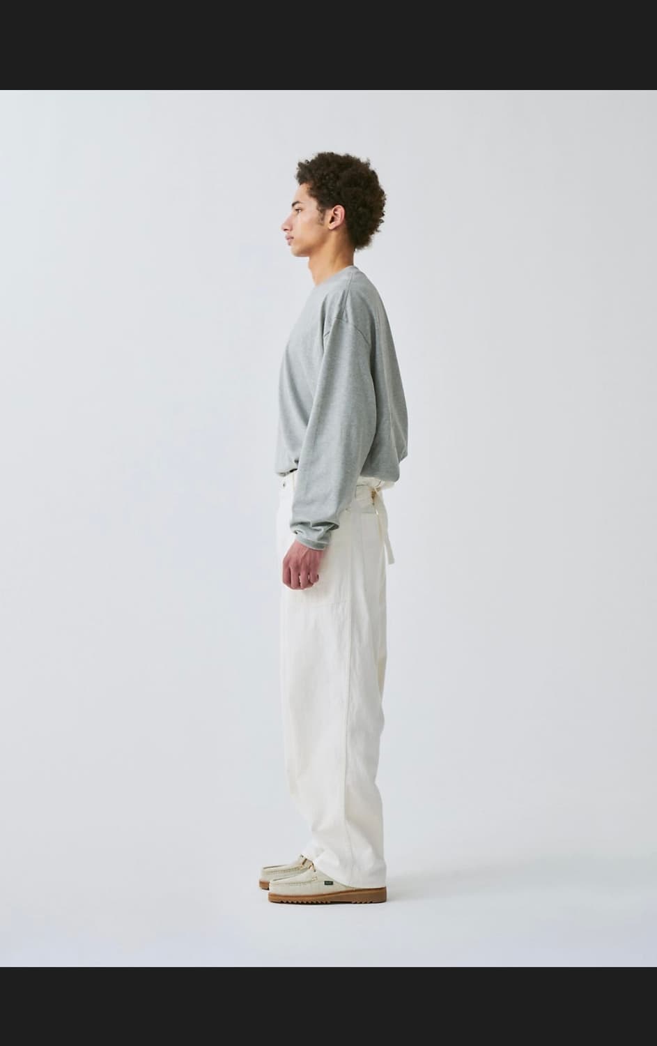 캡틴선샤인 버클백 데님 화이트 상품이미지2