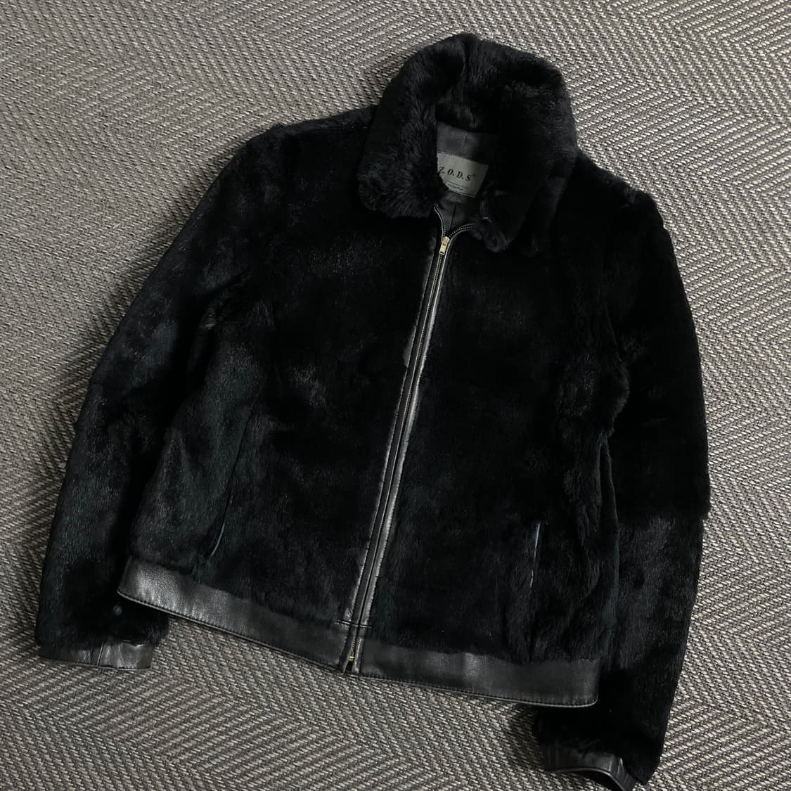 Z.O.D.S 램스킨 트리밍 레빗 퍼 무스탕 자켓y 4397 상품이미지1