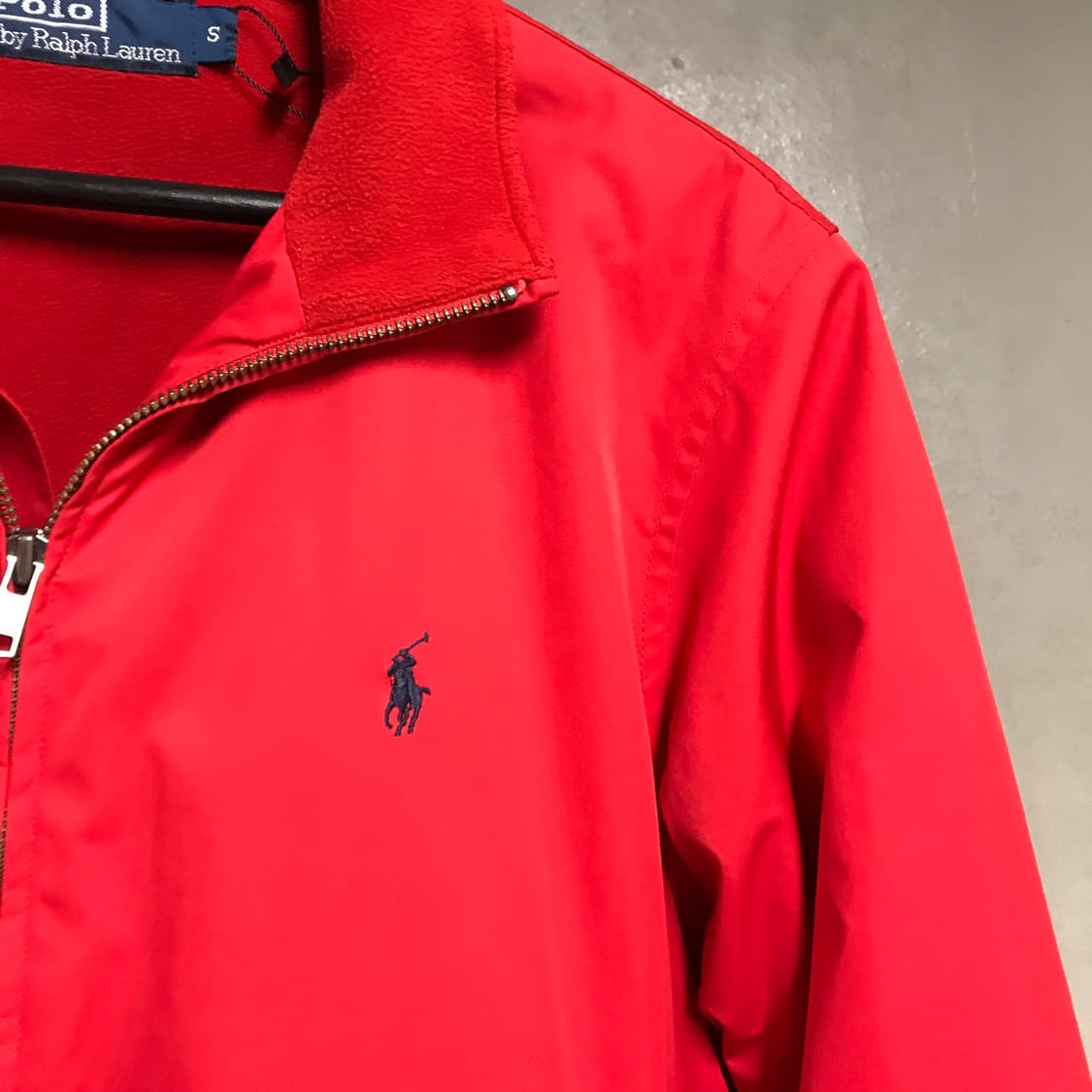 폴로 랄프로렌 기모 폴리쉘 자켓 레드 S 상품이미지4