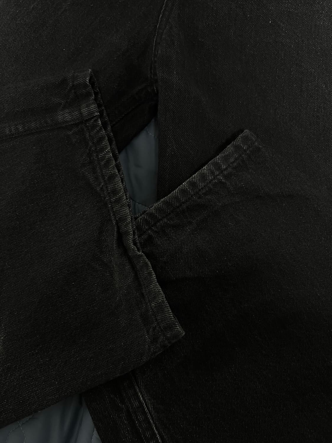 코모리 벨티드 데님 블랙 3사이즈 상품이미지4