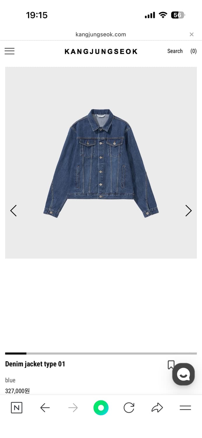 강정석 Denim jacket type 01 blue [48] 상품이미지1