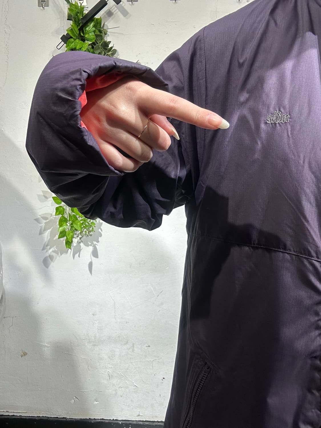 00s 나이키 퍼플 바람막이 자켓 M 상품이미지4