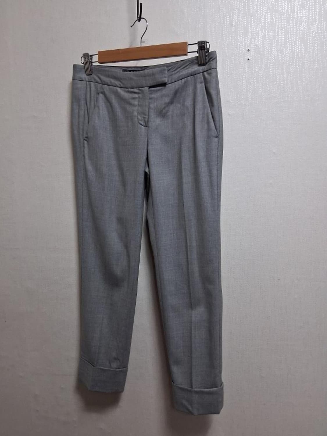 띠어리 춘추 슬랙스팬츠 얇은 혼방모제풍 작은신장155이하24인치  상품이미지1