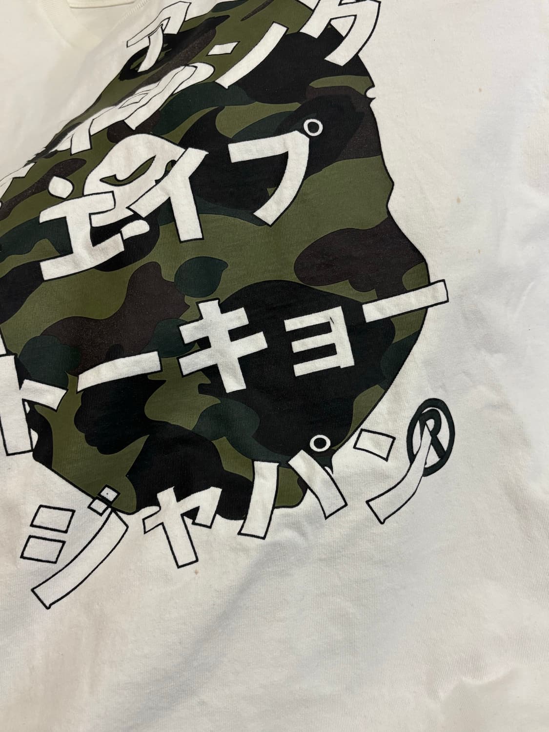 베이프 카모 가타카나 반팔 L 상품이미지6