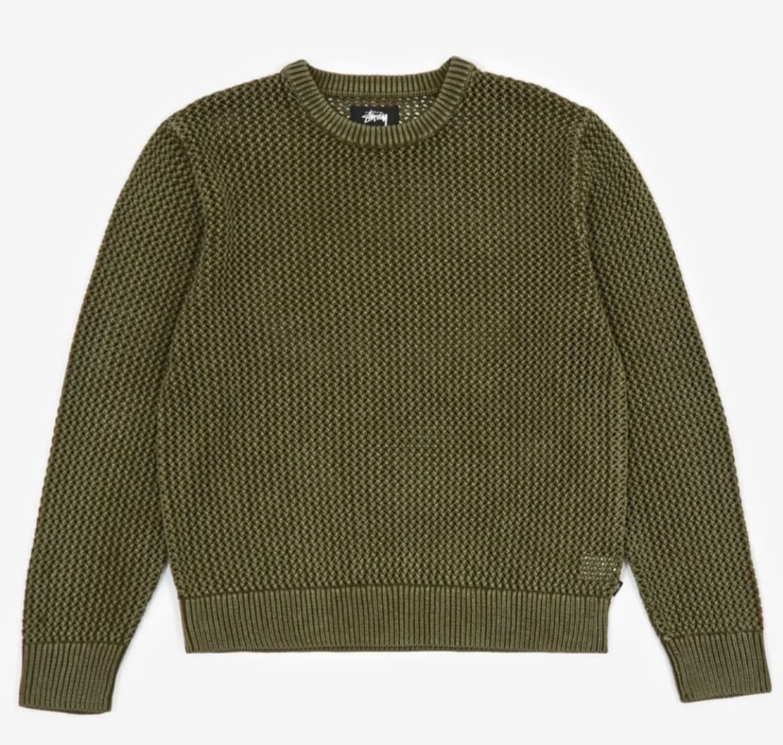 스투시 피그먼트 다이드 루즈 게이지 니트 xl 상품이미지1