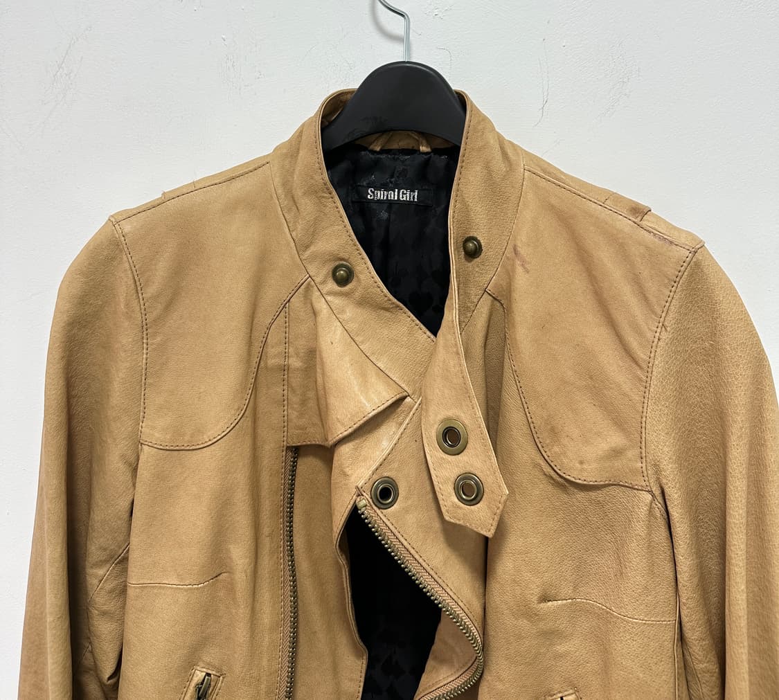 Spiral Girl asymmetric zipper pigskin le 상품이미지8