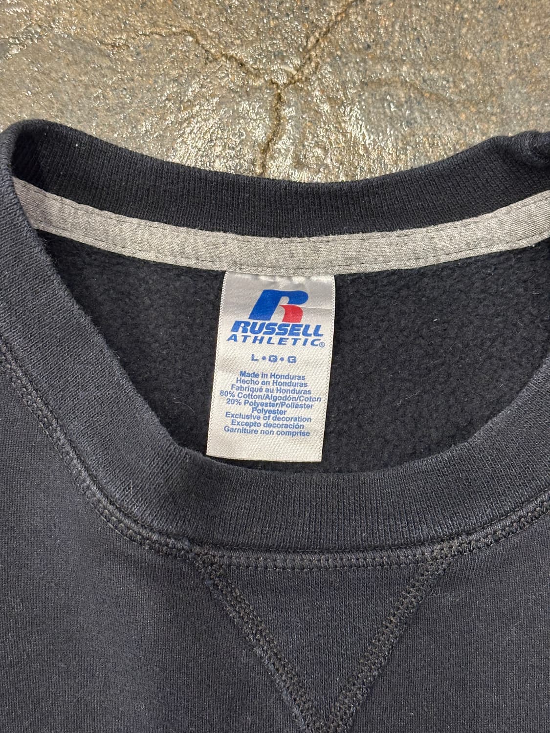 Russell 러셀 무지 스웻셔츠 블랙 L 상품이미지3