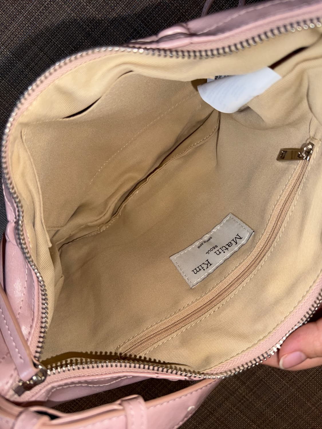 Matin Kim Half Shirring Ribbon Round Bag 상품이미지3