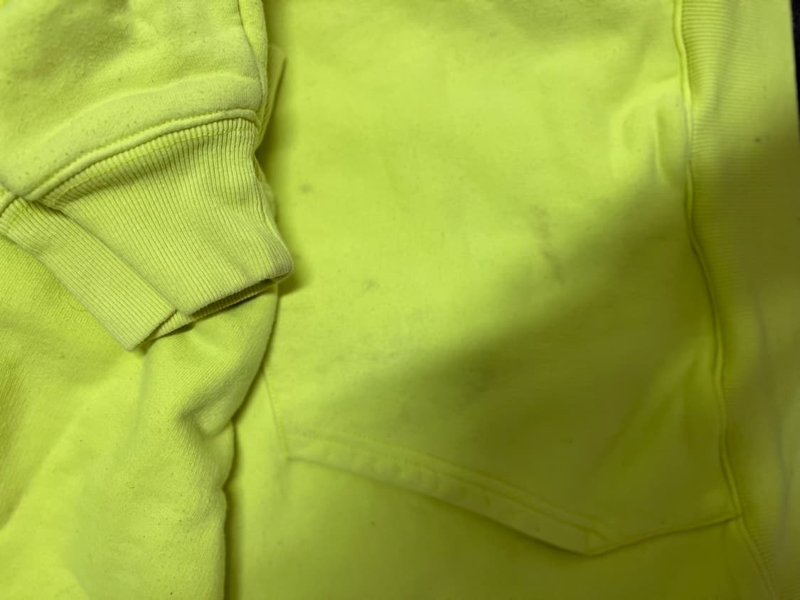 발렌시아가 BB로고 네온형광 후드티 상품이미지2