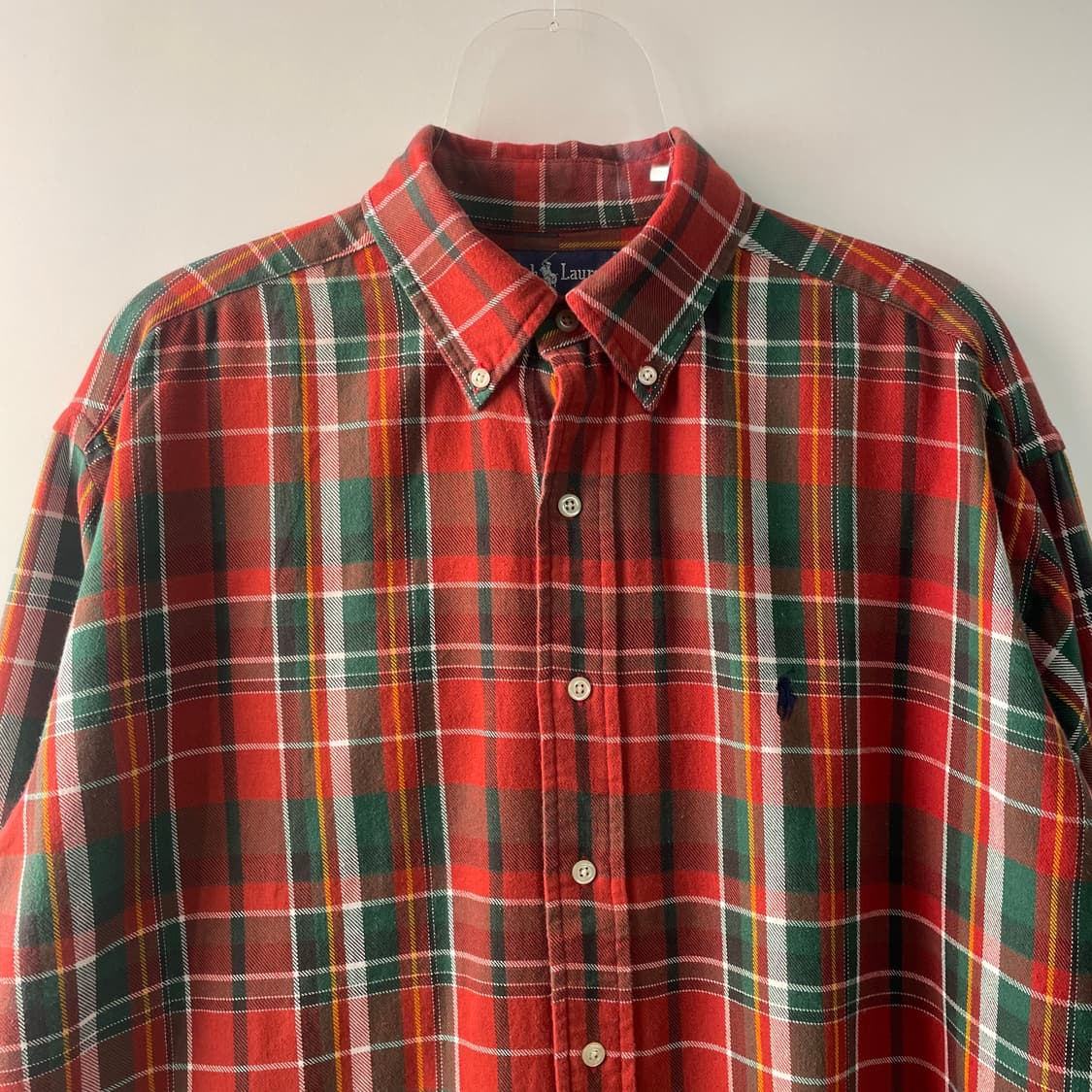 90s 폴로 랄프로렌 체크 패턴 빅 셔츠 상품이미지2