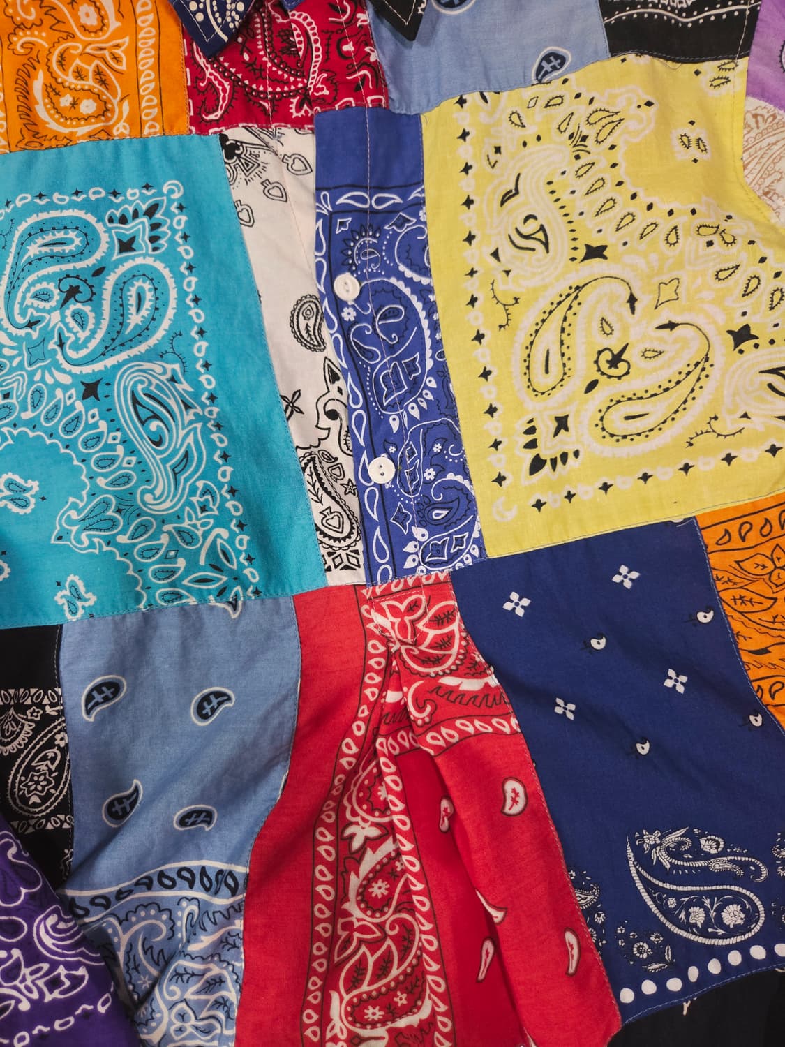 핸드 워크 반다나 커스텀 드롭숄더 셔츠 상품이미지4