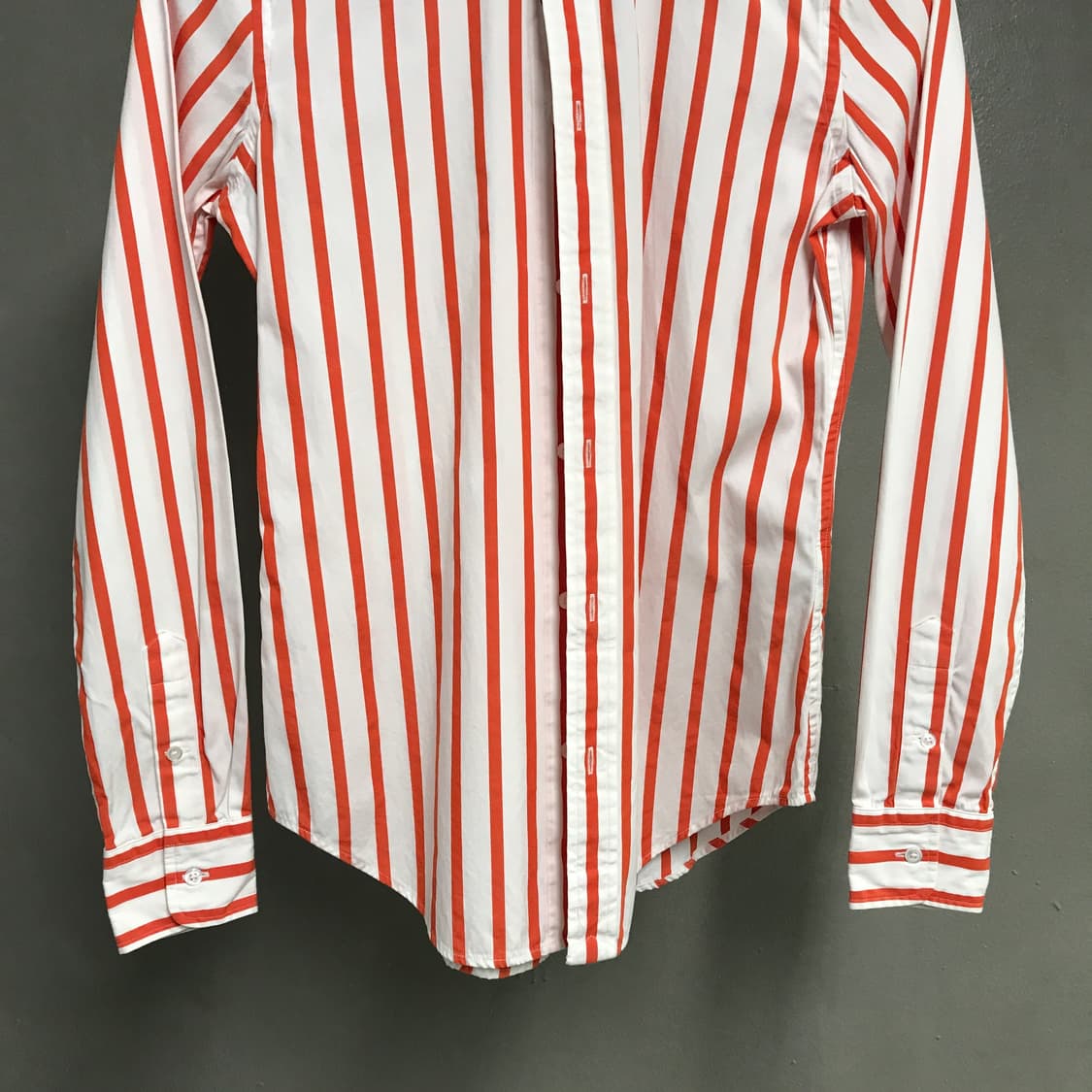 폴로 랄프로렌 스트라이프 셔츠 오렌지 2(W) 상품이미지3