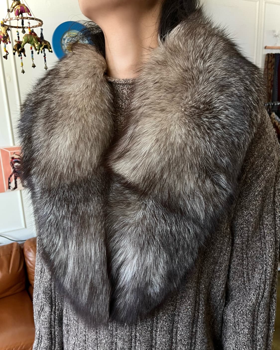 Old SAGA Fox Real Fur Muffler 상품이미지2