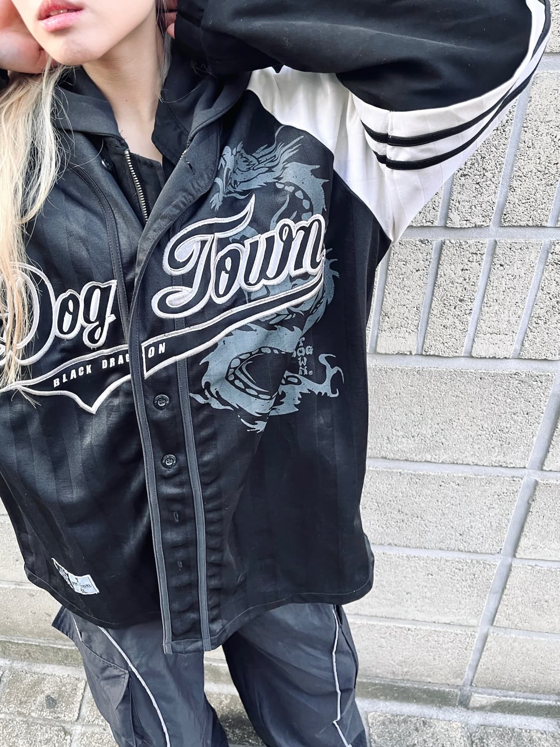 도그타운 올드스쿨 드래곤 베이스볼 셔츠 상품이미지2