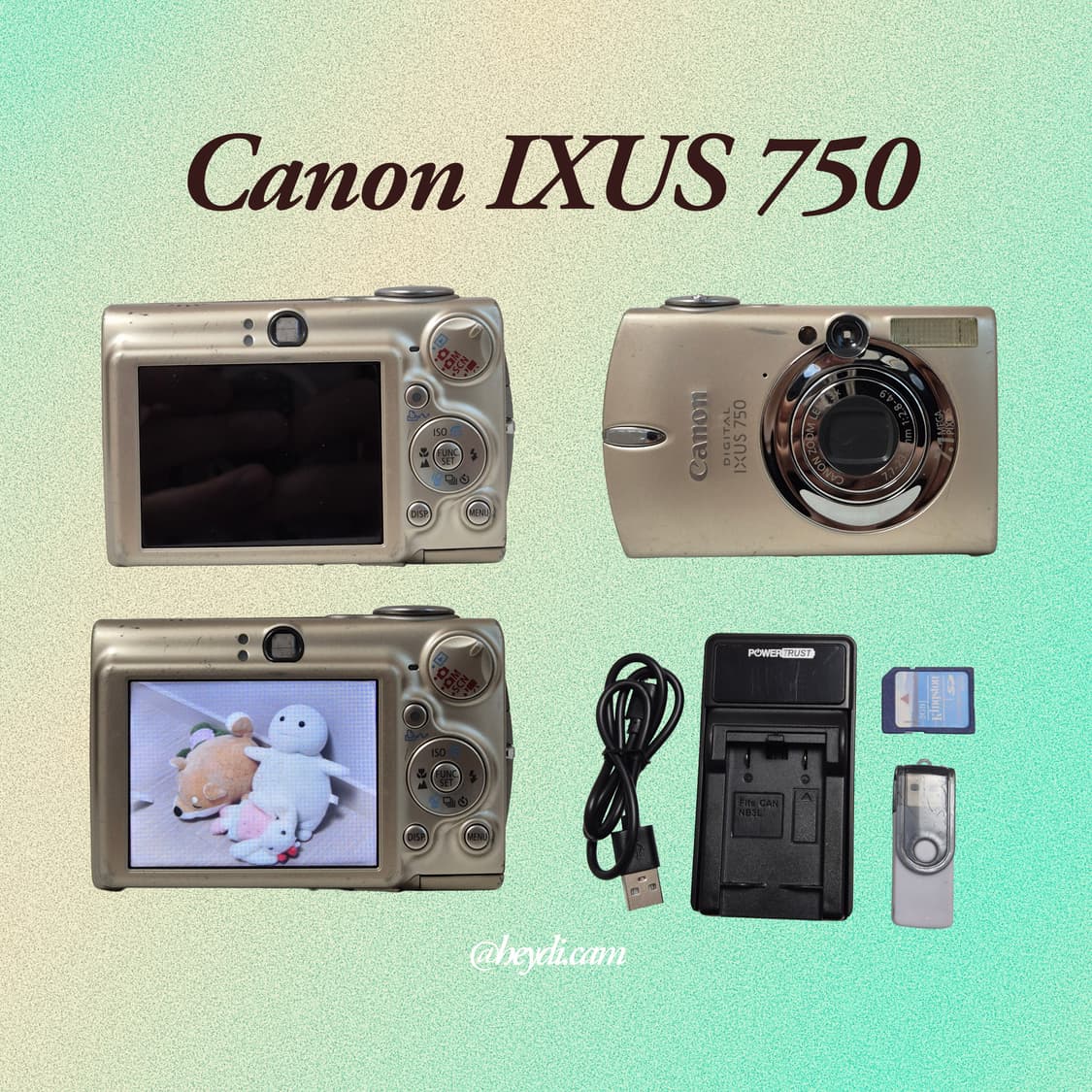 (아일릿 원희) 캐논 ixus750 IXY700 골드 상품이미지2