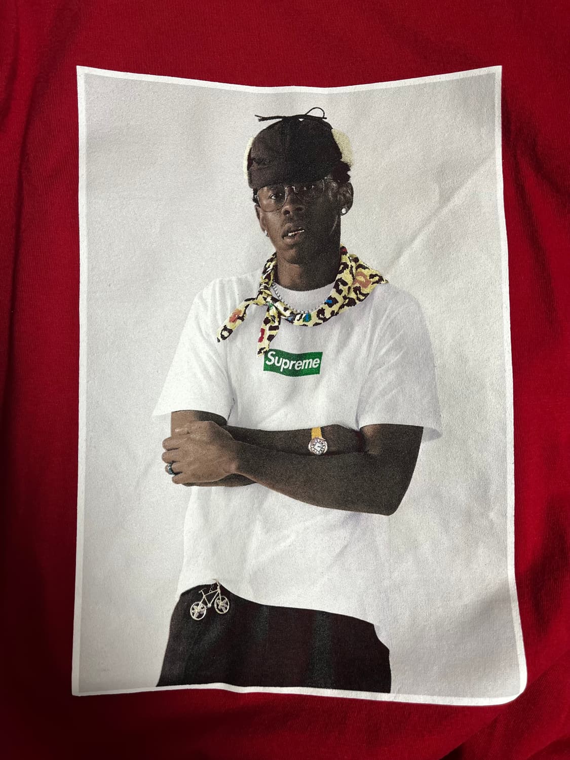 [L] 슈프림 타일러 반팔 티셔츠 레드 상품이미지5