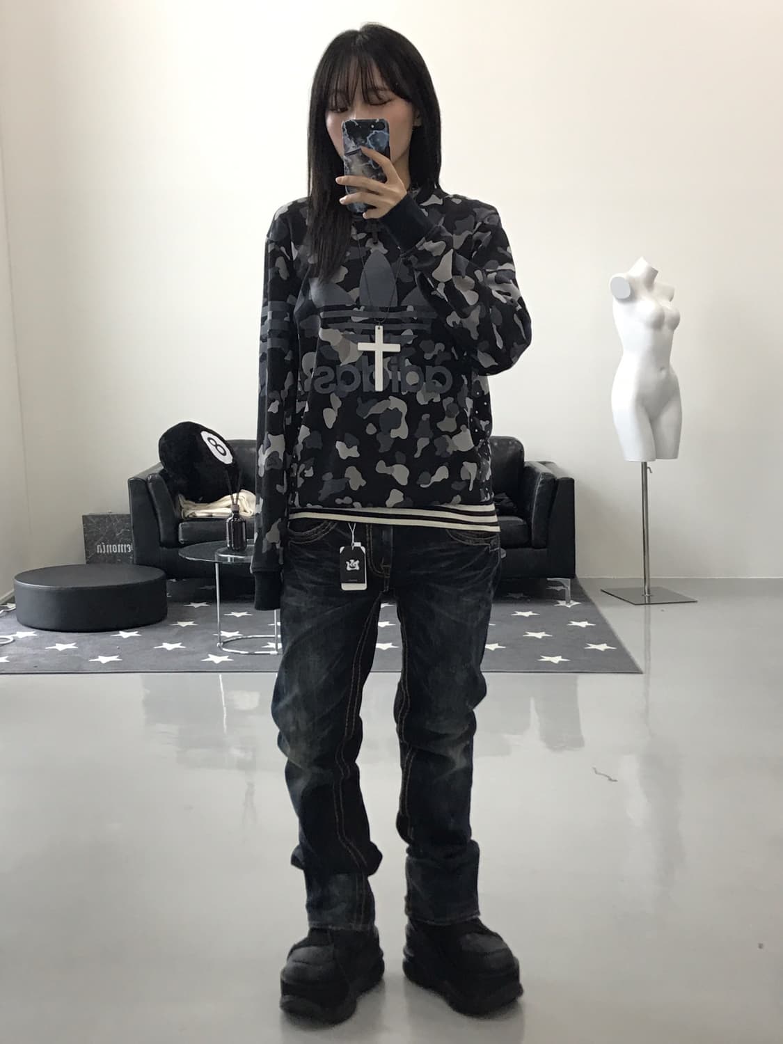 Adidas camo sweatshirt 상품이미지3
