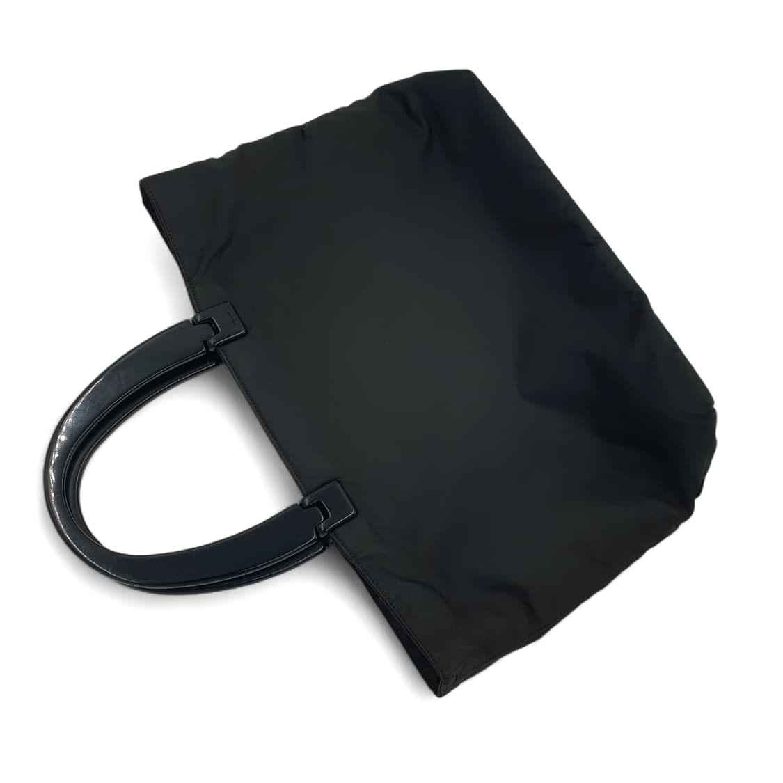 프라다 리나일론 블랙 플라스틱 핸들 토트백 상품이미지4