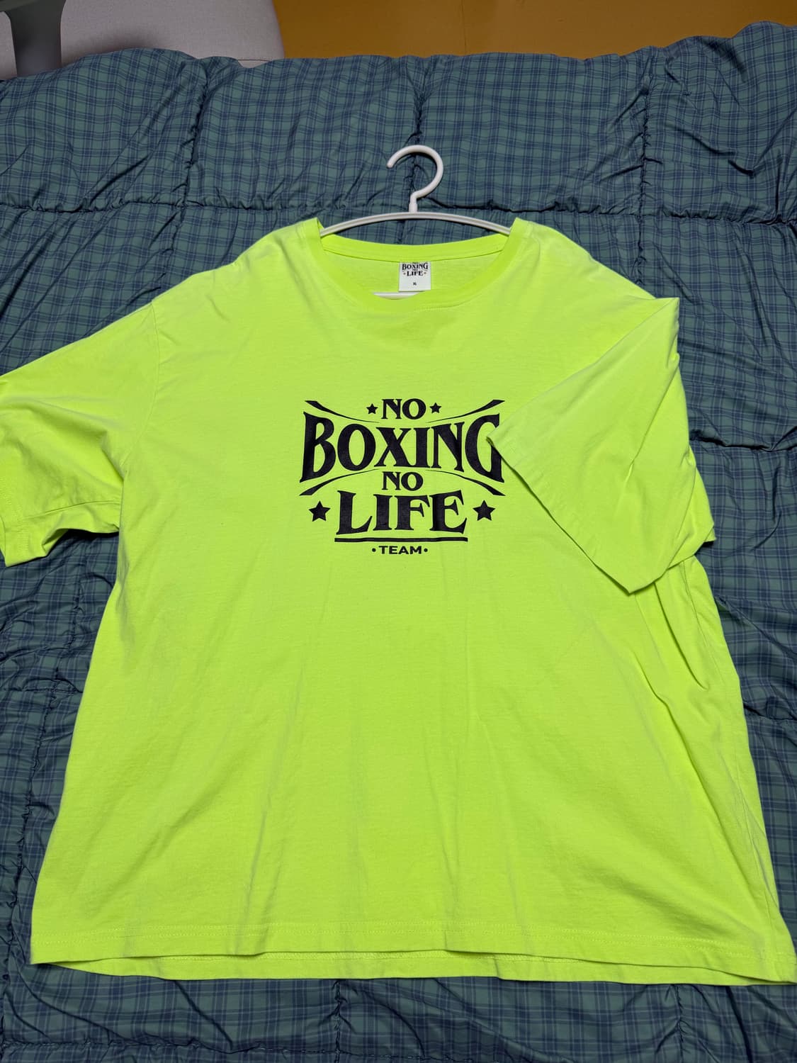 [XL] 노복싱노라이프 noboxing nolife 반팔티 라임 형광 상품이미지1