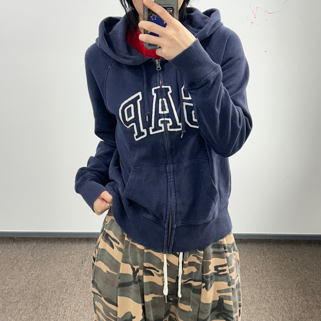 Gap 갭 네이비 후드집업 상품이미지1