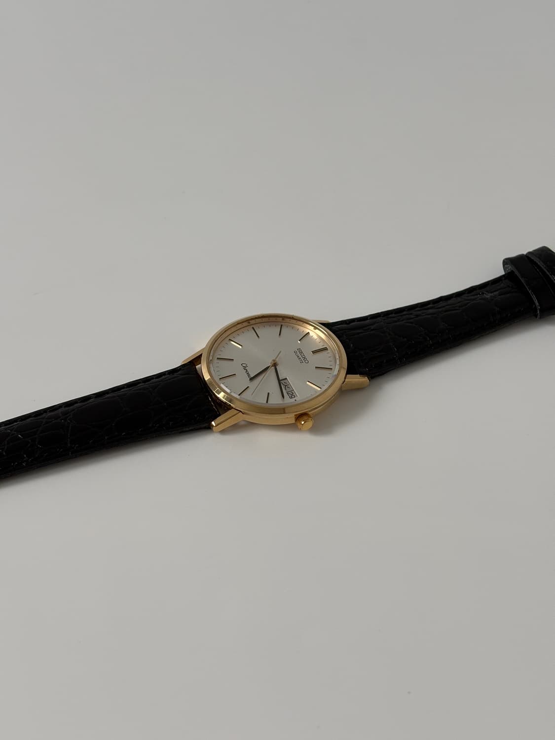 세이코 1980년대 Chronos 골드 쿼츠 남성 상품이미지5