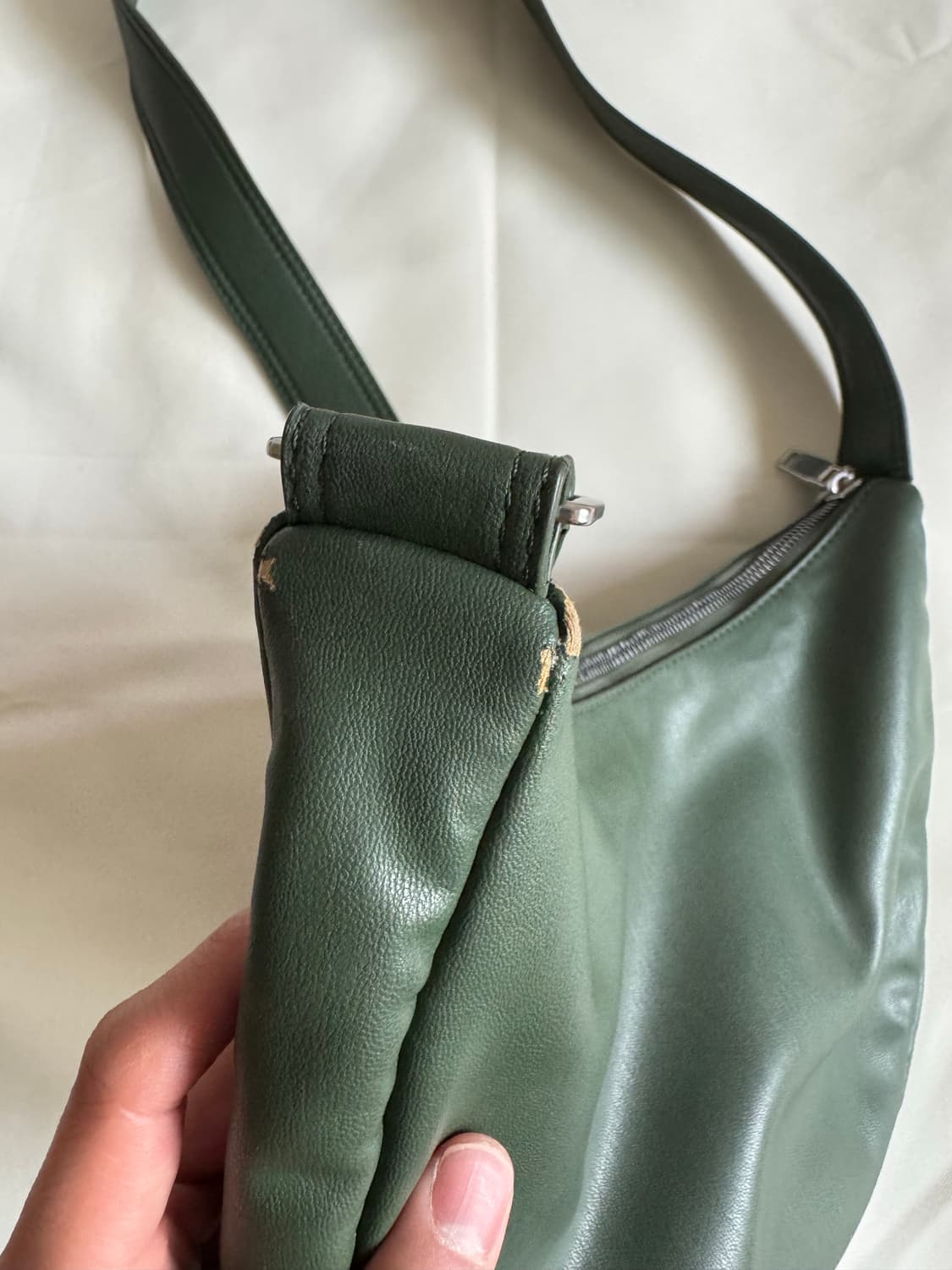 자라 그린 레더백 상품이미지3