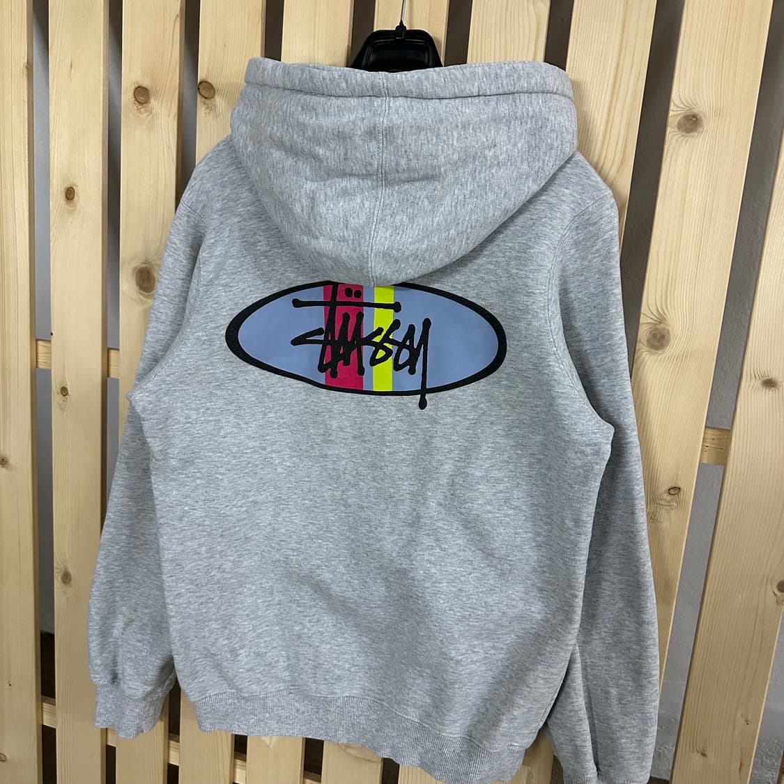 (S) 스투시 그레이 빅로고 후드티 상품이미지4