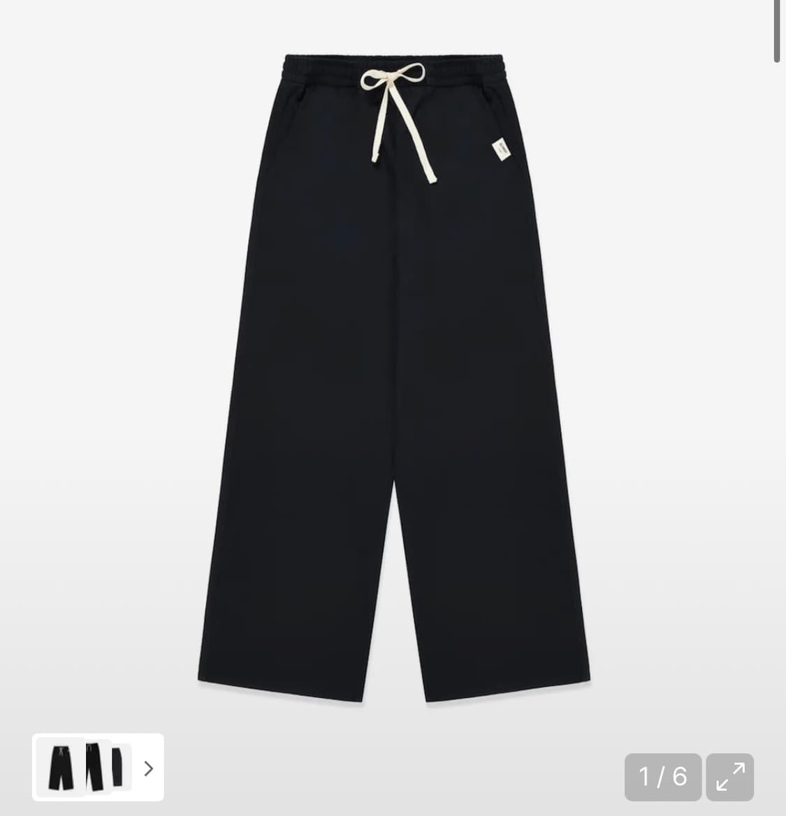 G CLASSIC COTTON TWILL PANTS (BLACK) 상품이미지2