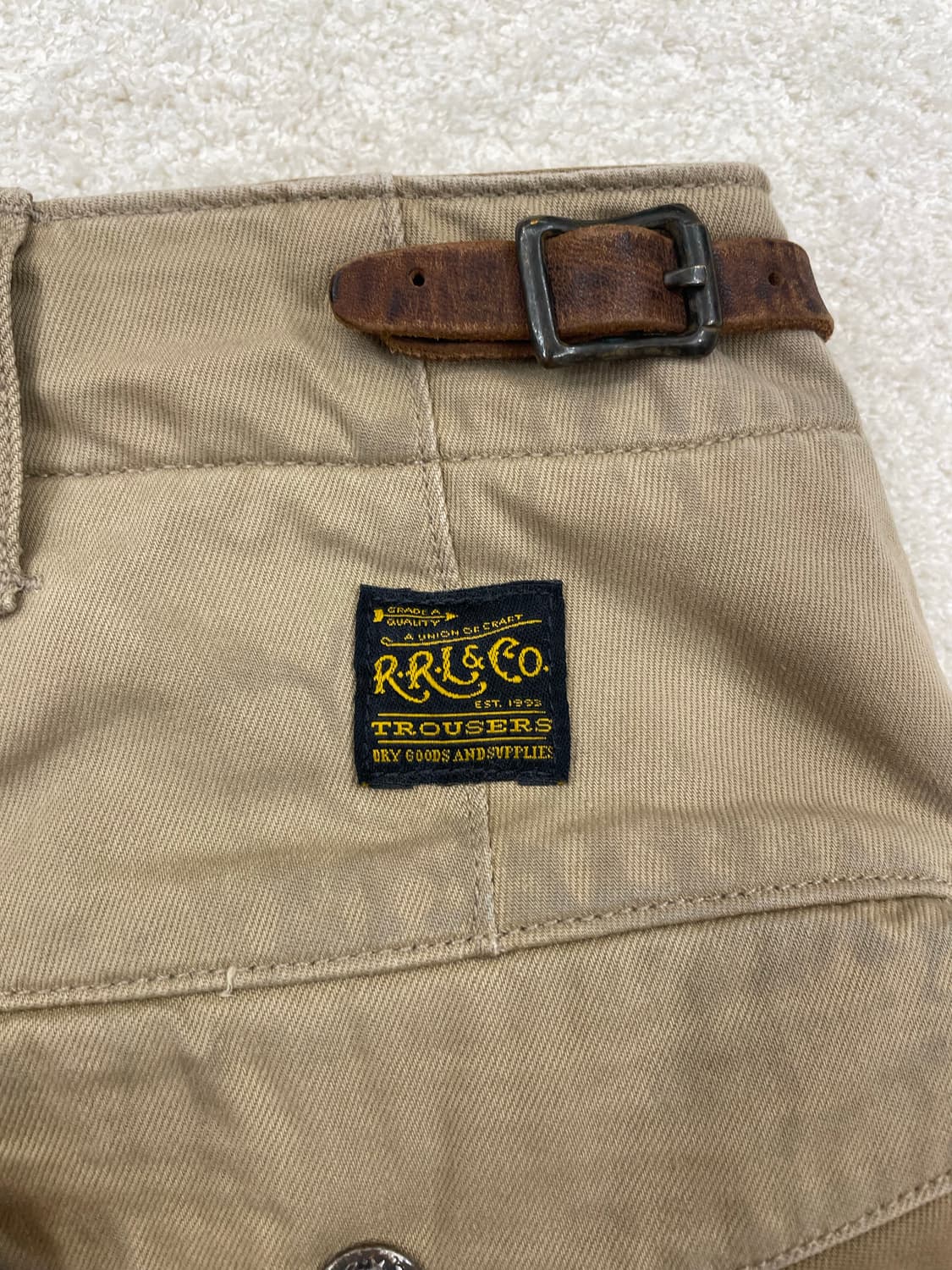 RRL 더블알엘 드라이 워시드 덕헌팅 더블니 팬츠 [34] 상품이미지6