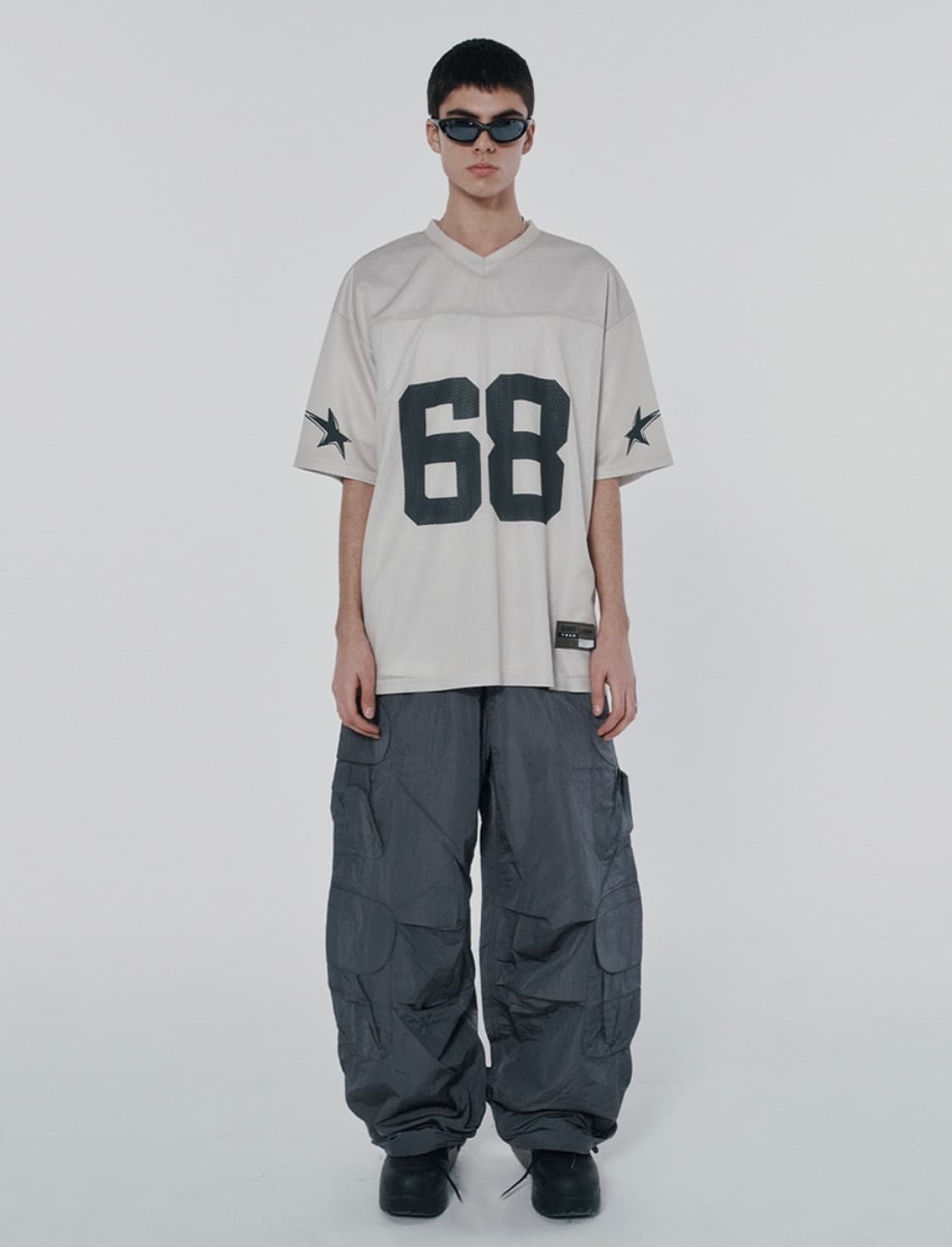 스웨이드 풋볼 져지티셔츠(STAR 68 JERSEY [BEIGE]) 상품이미지3
