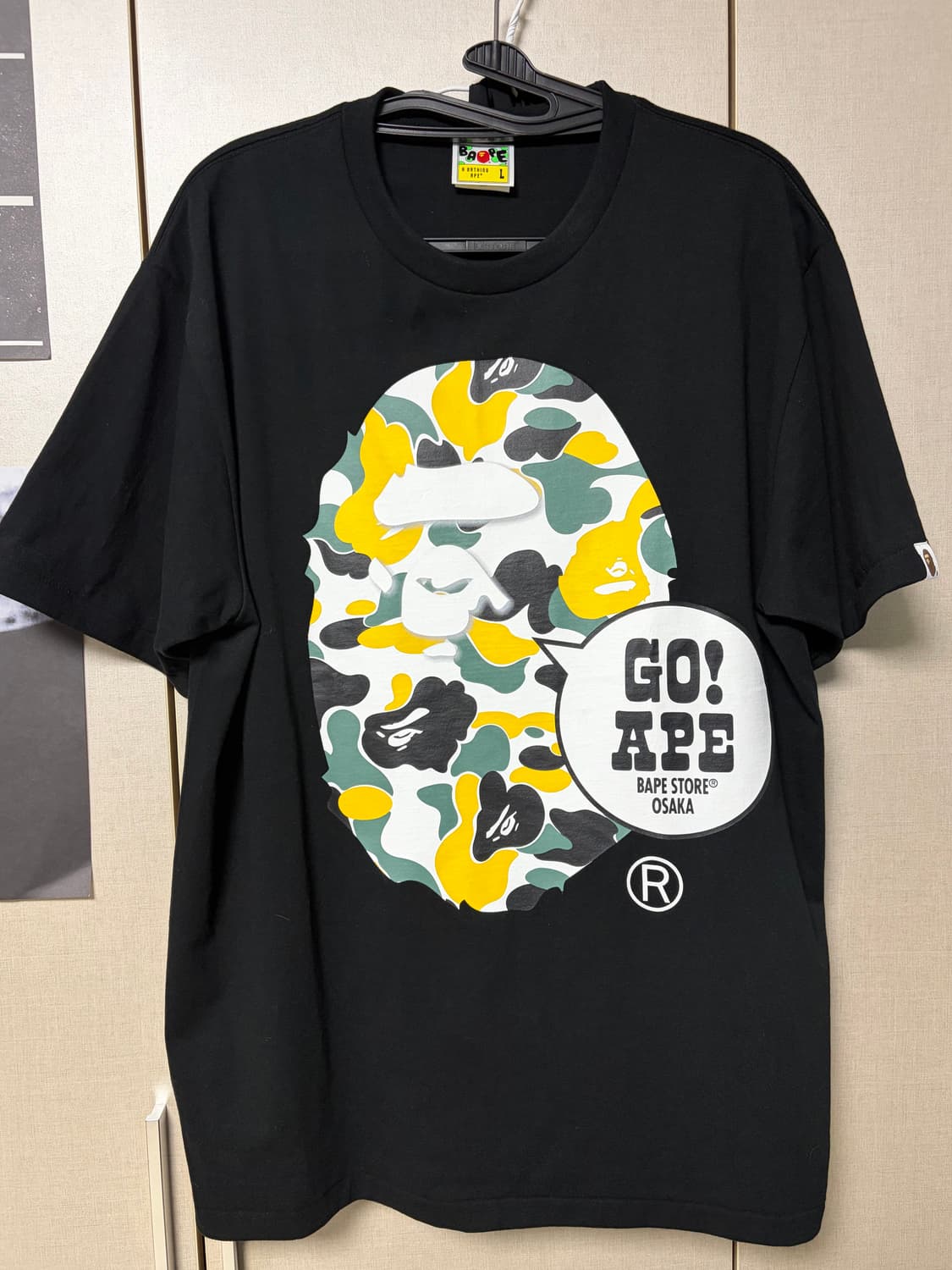 베이프 오사카 스토어 반팔 L 상품이미지2