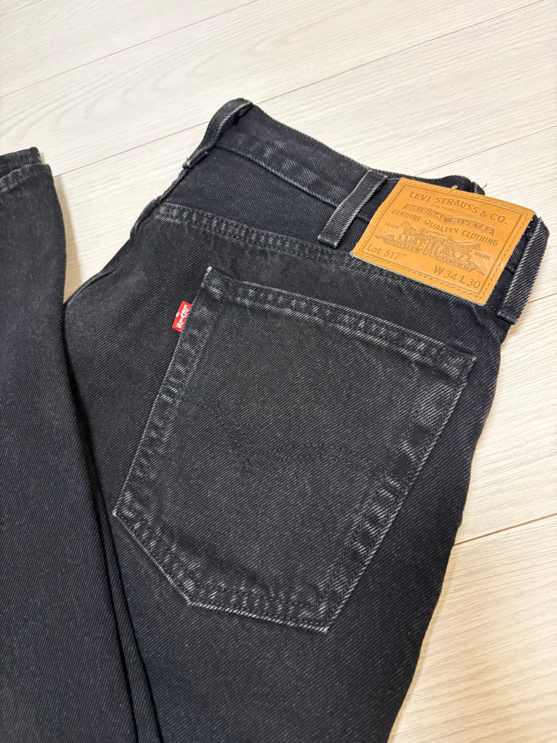 리바이스 517 흑청 새상품 34x30 (실사이즈 32인치) 상품이미지2