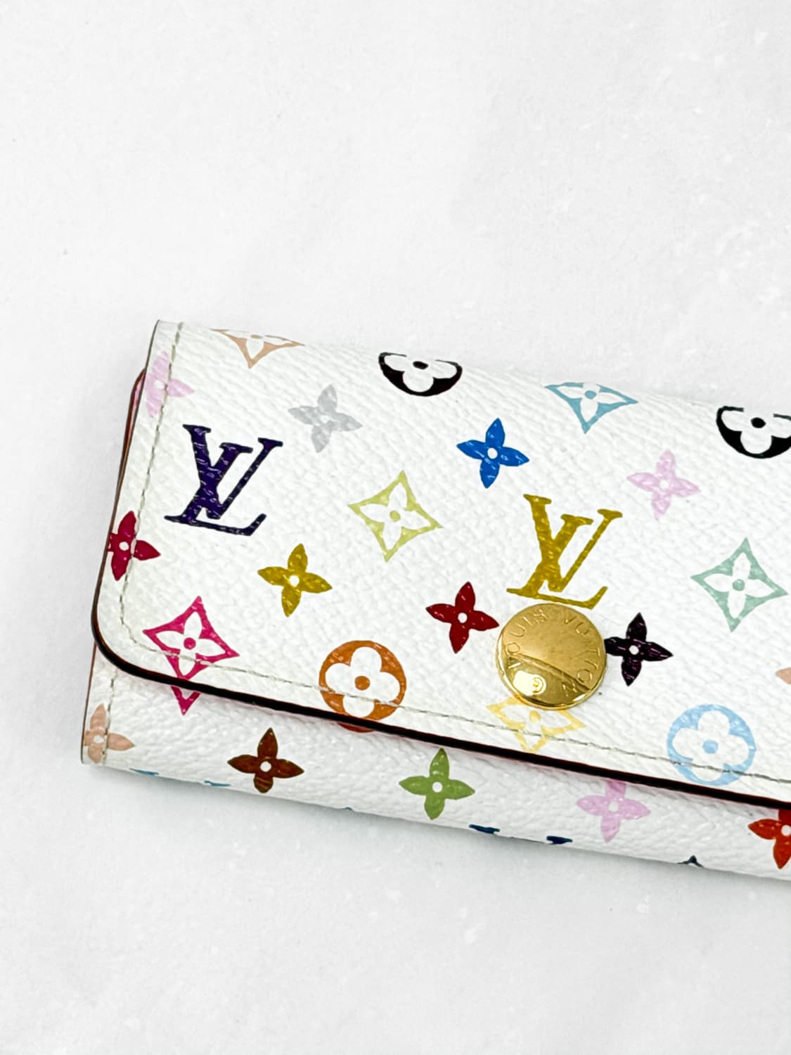 루이비통 모노그램 멀티컬러 화이트 뮤를 4 키 케이스 상품이미지1