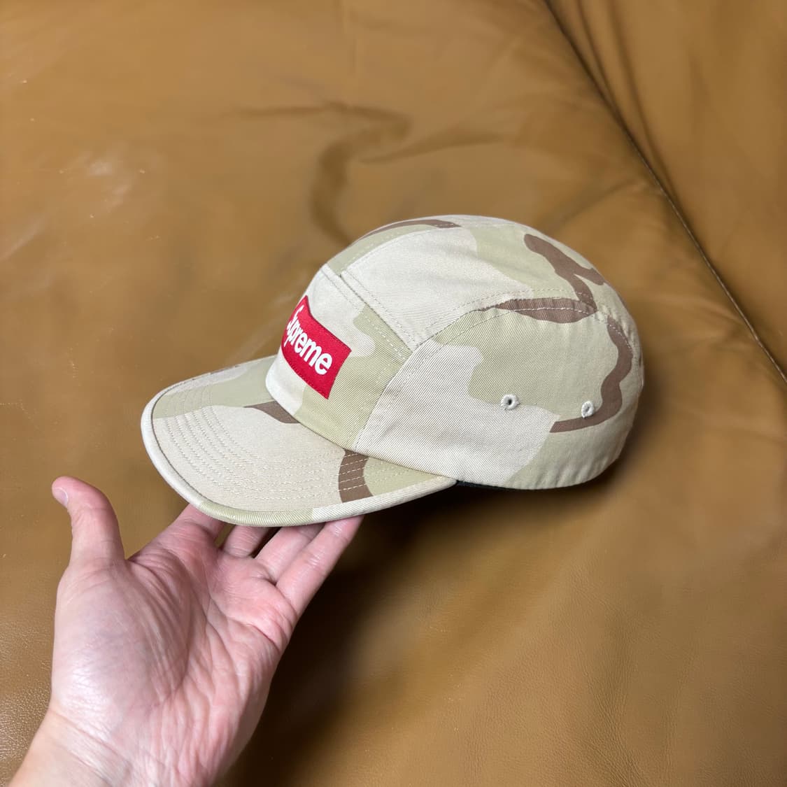 슈프림 캠프캡 모자 박스로고 데저트 카모 상품이미지4