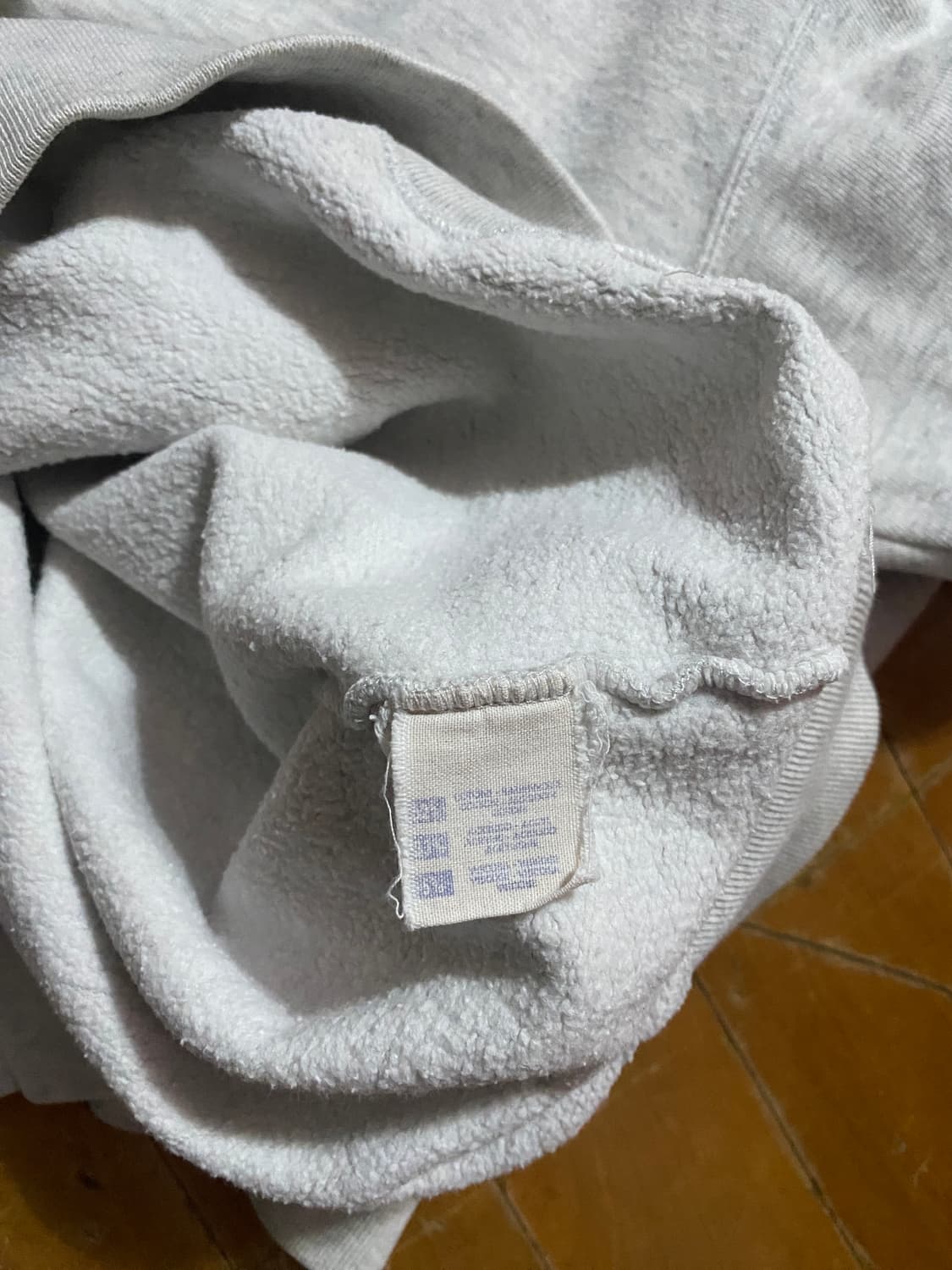 챔피온 폴로 라이트그레이 카라 스웨트셔츠 L 상품이미지5