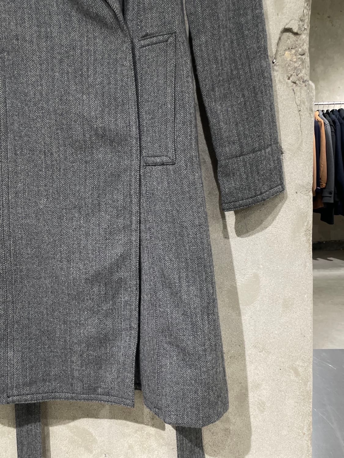 마크 제이콥스 그레이 헤링본 울 코트 상품이미지5