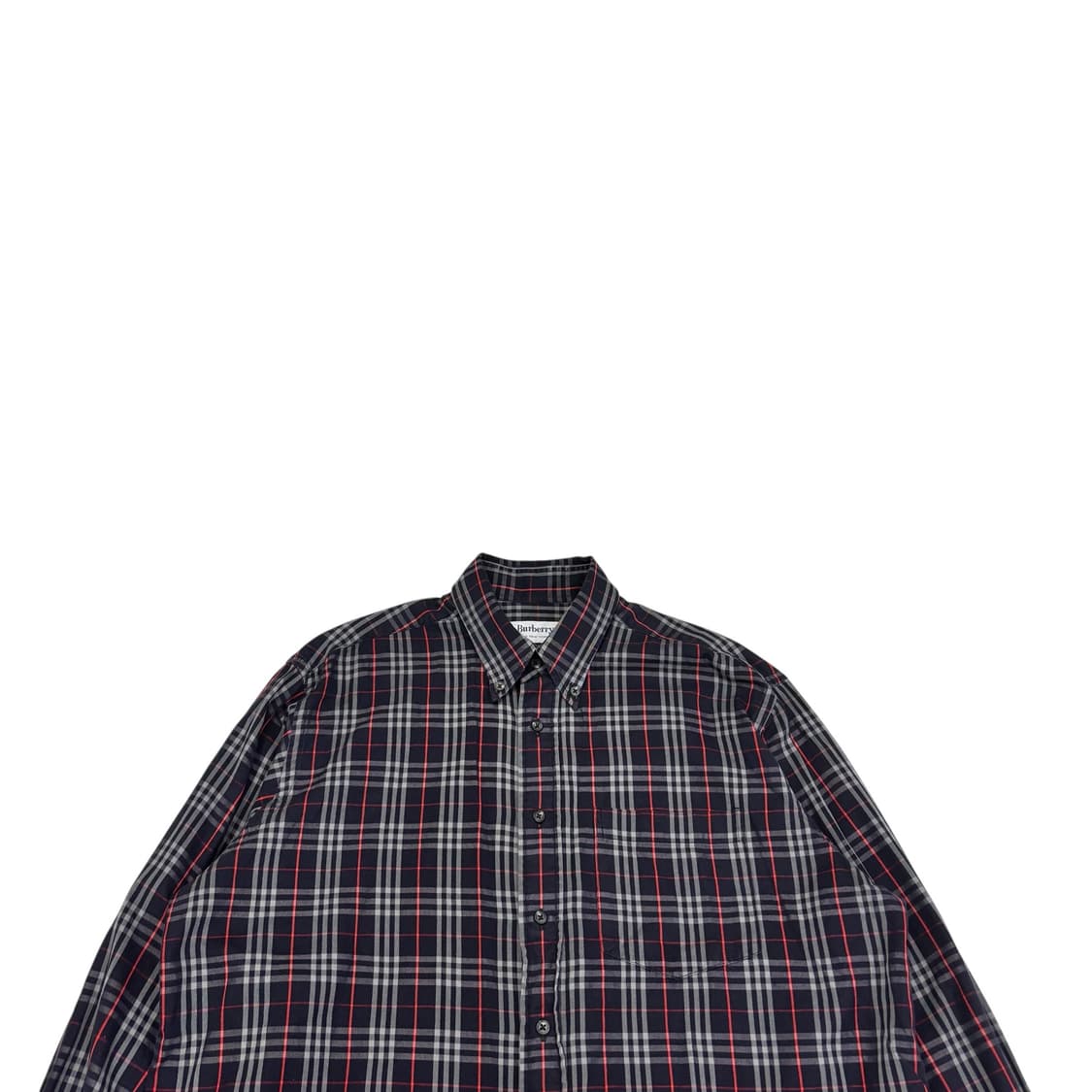 버버리 네이비 체크 셔츠 상품이미지2