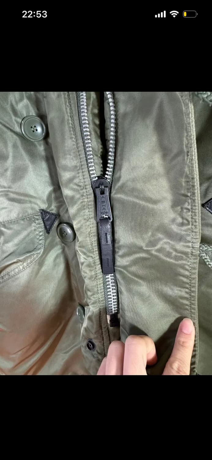 알파인더스트리 카키 야상 패딩 자켓 s 상품이미지5