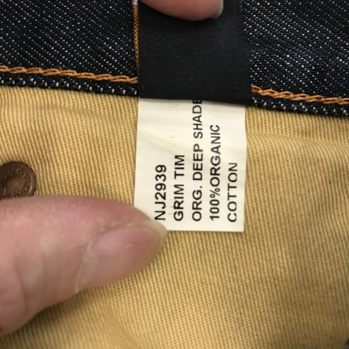 누디진 그림팀 딥쉐이드 청바지 [32x32] 상품이미지7