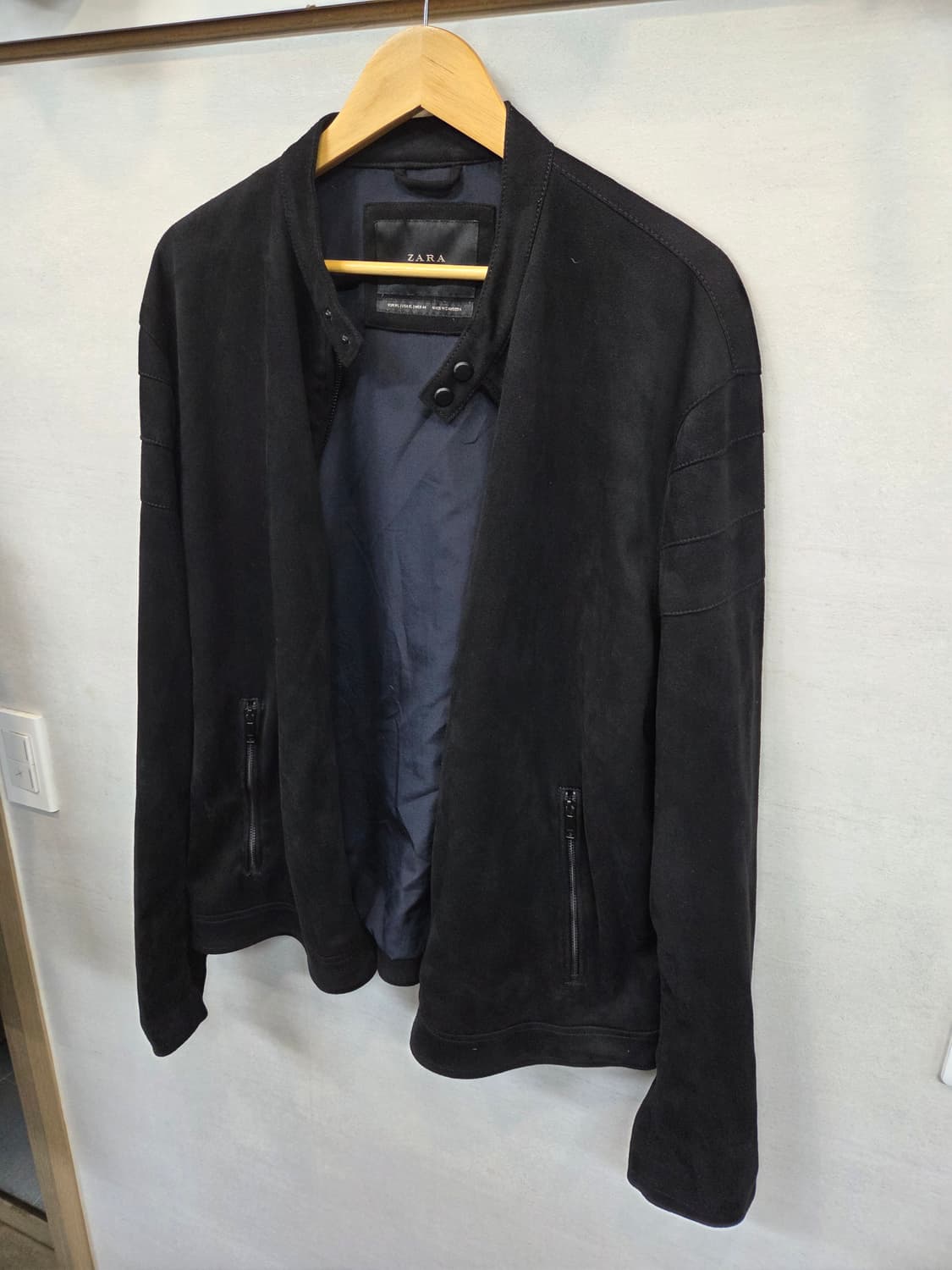 자라 폭스 스웨이드 자켓 xl xxl 상품이미지7