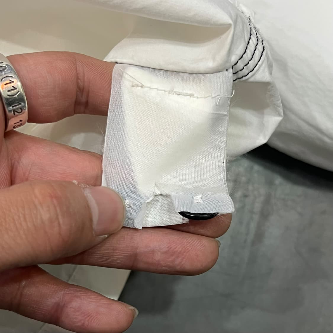  스톤아일랜드 오프화이트 오버 셔츠 y14285 상품이미지8